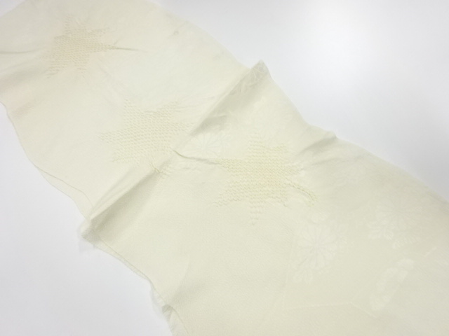 未使用品　正絹　縮緬地　絞り　帯揚げ